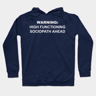 Warning: High Functioning Sociopath Hoodie